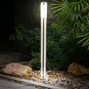 Etc-shop - Lampe d'extérieur sur pied Lampadaire en acier inoxydable a... pas cher
