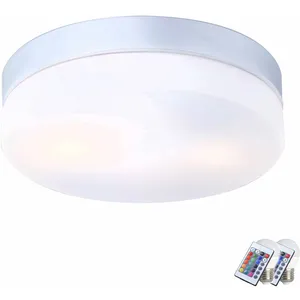 ETC-SHOP Plafonnier d'extérieur éclairage lampe télécommandée verre op... pas cher