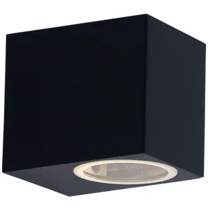 ETC-SHOP Applique d'extérieur porte basse spot façade alu noir dans un... pas cher