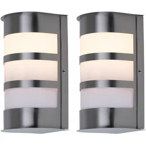 ETC-SHOP Lot de 2 lampes de façade pour porte de maison à changement d... pas cher