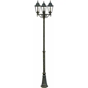 ETC-SHOP Lampe d'extérieur candélabre lampadaire lanterne télécommande dans un ensemble comprenant des ampoules led rvb pas cher