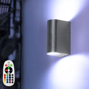 ETC-SHOP Lampe d'extérieur, dimmable, applique murale, télécommande, s... pas cher