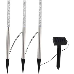 HARMS Prise d'espace extérieur solaire à LED lot de 3 lampes changeur ... pas cher