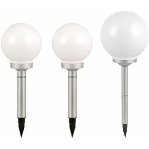 ETC-SHOP 3x led lampes à prises solaires boule de jardin lumières terr... pas cher