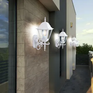 ETC-SHOP Ensemble de 4 appliques murales alu, lampes, éclairage extéri... pas cher