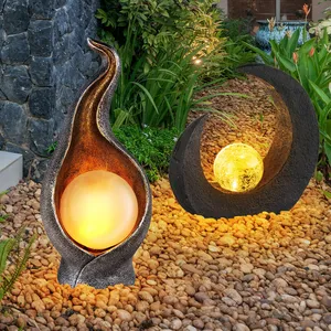 ETC-SHOP Ensemble de 2 luminaires extérieurs led chemin jardin décorat... pas cher