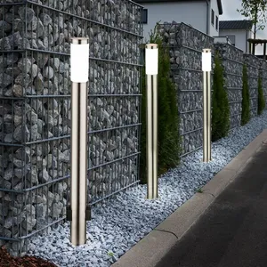 ETC-SHOP Lot de 3 lampadaires d'extérieur led pour terrasses en acier ... pas cher