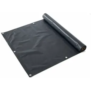 KARAT Écran d'intimité PVC,Bandes Brise-Vue,Rouleau Occultant,Résistant au Vent-Soleil,20 Clips de Fixation Inclus,90x600 cm, Anthracite pas cher