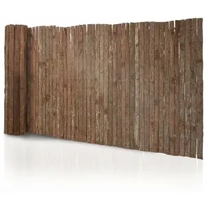 KARAT Canisse en écorce,Brise-vue naturel,Clôture d'écorce, Robuste, balcon, terrasse et jardin,Longueur: 3 mètres, 100 x 300 cm pas cher