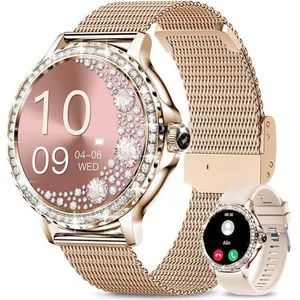 XIZHONG Montre connectée Femme Appel Bluetooth 132 AMOLED Fonction Fém... pas cher