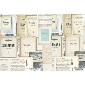 Fotobehang SheetMusic1 DD117380 A.S. Création Atelier 47 | 3D Fotobeha... pas cher