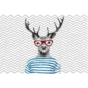 Fotobehang ModernDeer1 DD118170 A.S. Création Atelier 47 | 3D Fotobeha... pas cher
