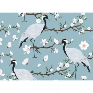 Fotobehang JapaneseCranes DD118584 A.S. Création Designwalls | 3D Fotobehang op maat