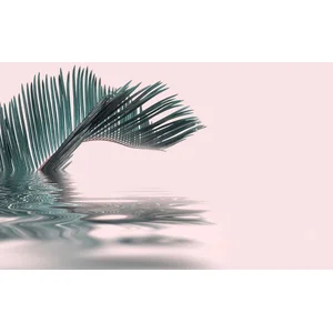 Fotobehang PalmLeafWater DD119785 A.S. Création ARTist Groen Roze Vlie... pas cher