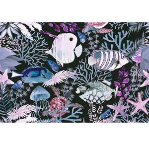 Fotobehang Underwater1 DD119745 A.S. Création ARTist Zwart Antraciet P...