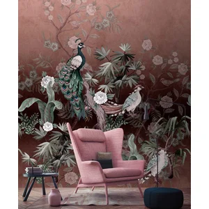 Fotobehang peacockisland1 DD122948 Livingwalls Walls by Patel 3 Rood G... pas cher
