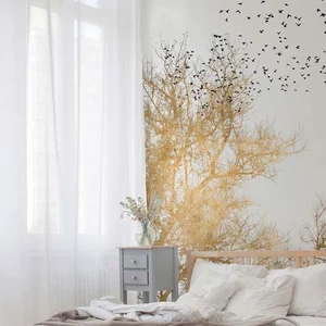 Fotobehang GoldenSkies DD119897 A.S. Création ARTist Goud Wit Vlies 28...