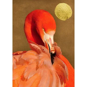 Fotobehang FlamingoinSun DD119957 A.S. Création ARTist Goud Rood Vlies...