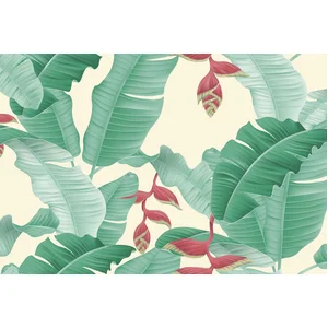Fotobehang Heliconia1 DD120205 A.S. Création ARTist Beige Creme Groen ... pas cher