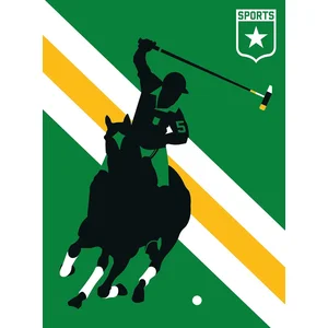 Fotobehang HorsePolo DD120161 A.S. Création ARTist Geel Groen Vlies 27...