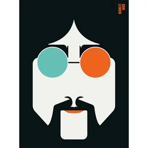 Fotobehang Lennon DD120133 A.S. Création ARTist Blauw Oranje Terracott...