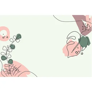 Fotobehang DrawnLeaves1 DD120221 A.S. Création ARTist Bruin Roze Vlies... pas cher