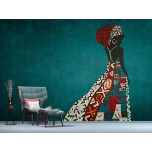 Fotobehang nairobi1 DD122784 Livingwalls Walls by Patel 3 Blauw Rood V... pas cher