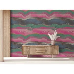 Fotobehang space1 DD122760 Livingwalls Walls by Patel 3 Roze Groen Vli... pas cher