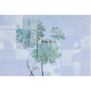 Fotobehang queensgarden1 DD121912 Livingwalls Walls by Patel 3 Blauw Groen Vlies 270 x 400 cm (4 delen) Fotobehang pas cher