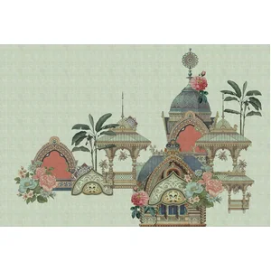 Fotobehang jaipur1 DD121824 Livingwalls Walls by Patel 3 Groen Beige C... pas cher