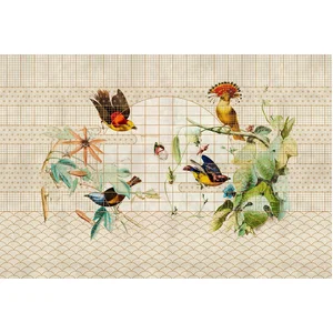 Fotobehang voliere1 DD122428 Livingwalls Walls by Patel 3 Oranje Terra... pas cher