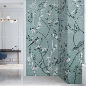 Fotobehang tearoom1 DD121996 Livingwalls Walls by Patel 3 Blauw Groen ... pas cher