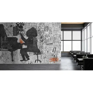 Fotobehang pianobar1 DD122544 Livingwalls Walls by Patel 3 Grijs Zwart... pas cher