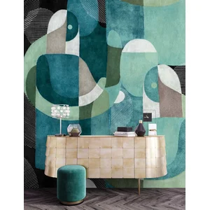 Fotobehang meetingplace1 DD122564 Livingwalls Walls by Patel 3 Groen B... pas cher