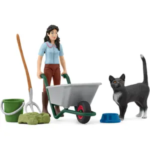 Schleich Pocket Set Mini Monde  Emily Prend Soin Des Animaux pas cher