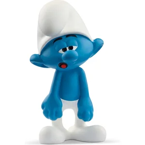 Figurine Schtroumpf Benêt - SCHLEICH - Modèle de collection - Blanc, bleu et noir - Pour enfants dès 3 ans pas cher