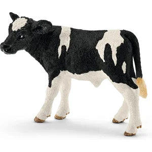 Schleich Kalb Schwarzbunt, Kunststoff-Figur pas cher