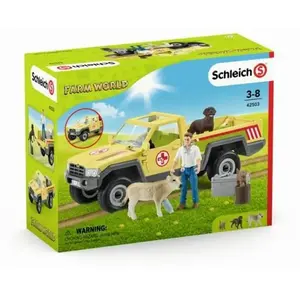 Schleich Farm World Visite Du Vétérinaire À La Ferme pas cher
