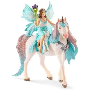 Schleich Eyela mit Prinzessinnen-Einhorn, Kunststoff-Figur pas cher