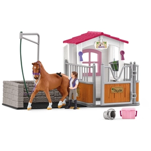 Schleich Horse Club Paardenbox met Wasplaats 72177 Exclusief pas cher
