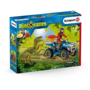Comparateur de prix : Schleich Dinosaurs Fuite Sur Quad Face Au Vélociraptor