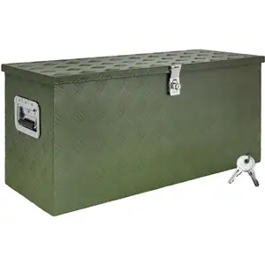 Trucky Disselbak, groene gereedschapskist, vrachtwagenbak, aluminium kist, aa... pas cher