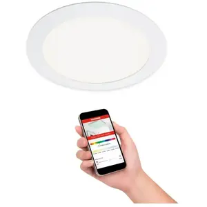 Briloner Telefunken VIRGO - inbouwarmatuur - 309406TF - slimme WiFi-app sturing - RGB-kleurwijzigingssturing - CCT-kleurtemperatuursturing - stembesturing mogelijk - IP23 - 25.000 uur - Ø17 x 2,4 cmVendu parbol