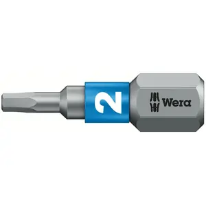Wera, Embouts, 840/1 BTZ Hex-Plus 2,0 x 25 mm (Six pans creux 2,0 mm) pas cher