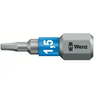 Wera, Embouts, 840/1 BTZ Hex-Plus 1,5 x 25 mm (Six pans creux 1,5 mm) pas cher