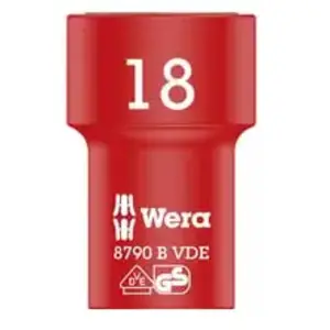 Aussen-Sechskant Steckschlüsseleinsatz 18 mm 3/8 10 8790 b vde (05004962001) - Wera pas cher