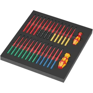 Wera, Rangement d’outils : accessoires, Insert en mousse KK VDE Set 1 ... pas cher