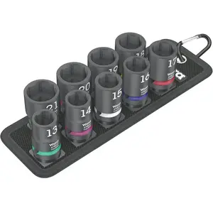 Comparateur de prix : Wera 05004580001 Belt C Impaktor 1 Jeu de douilles 9 pièces