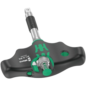 WERA 411 A Tournevis à adaptateur croisé RA avec fonction à cliquet, 1/4 pas cher