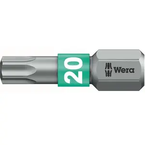 WERA Embouts TORX, BiTorsion 867/1 BTZ TX 20 x 25 mm (Par 10) pas cher